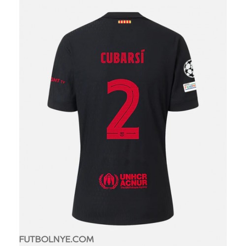 Camiseta Barcelona Pau Cubarsi #2 Visitante Equipación 2024-25 manga corta